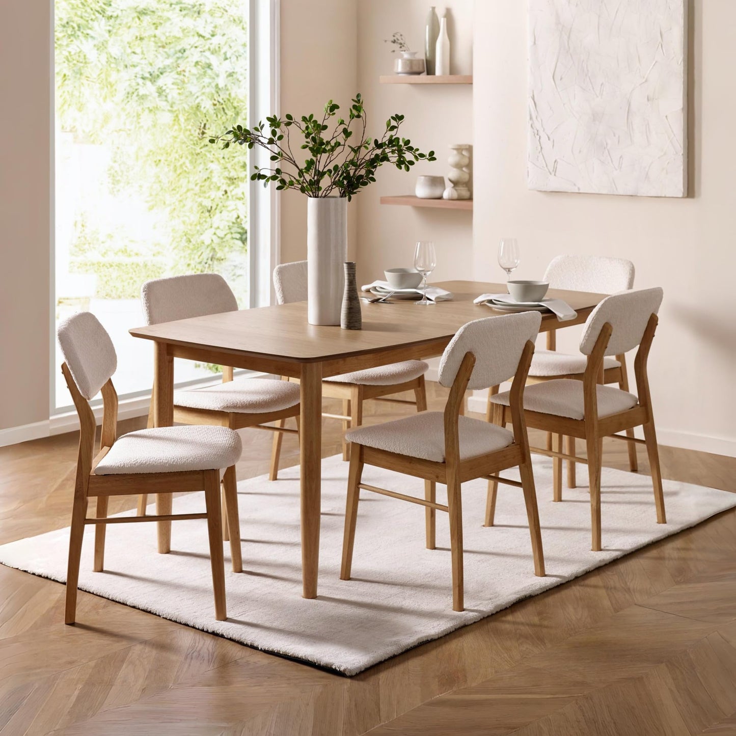 Julian Bowen Theia Extending Dining Table for 6, Brown - H76 x W219 x D90cm