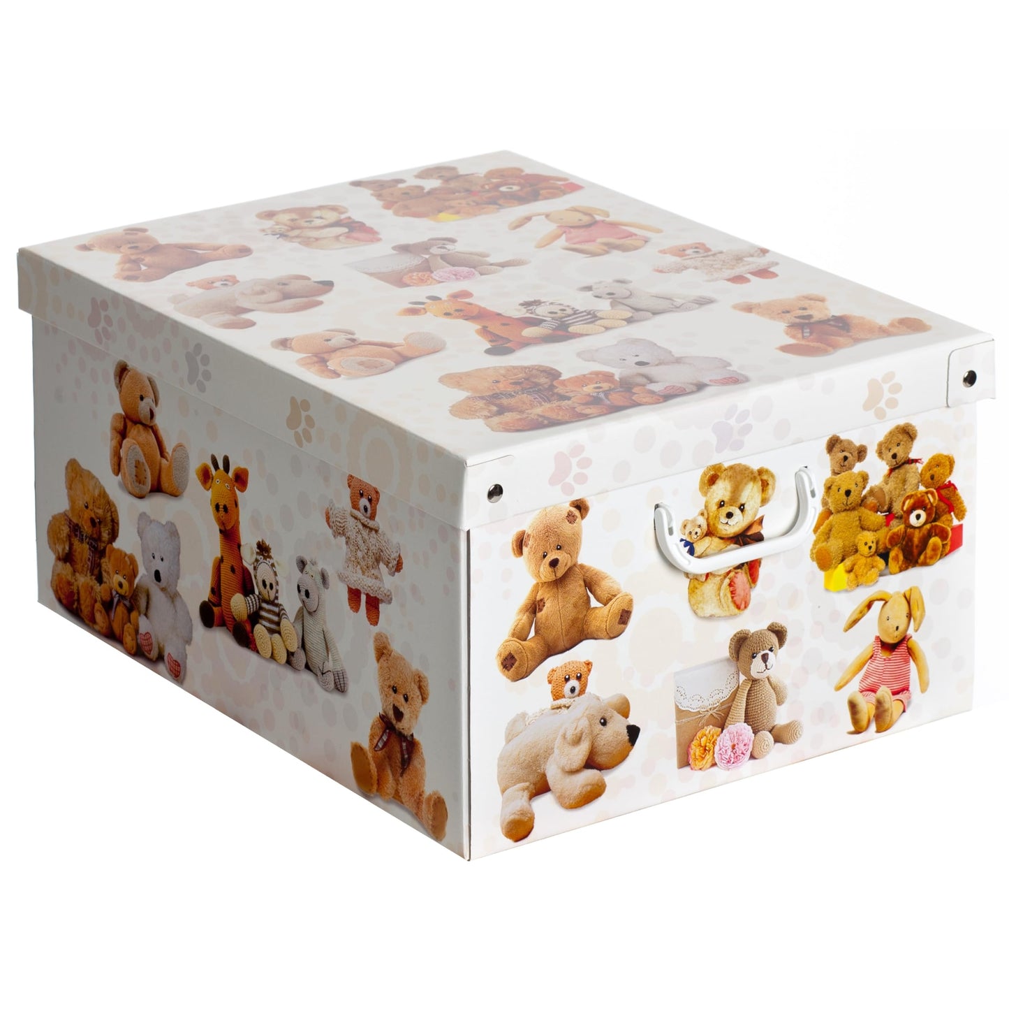 Lavatelli Set of 6 Cardboard Storage Boxes with Lid Bears 39x50x24cm