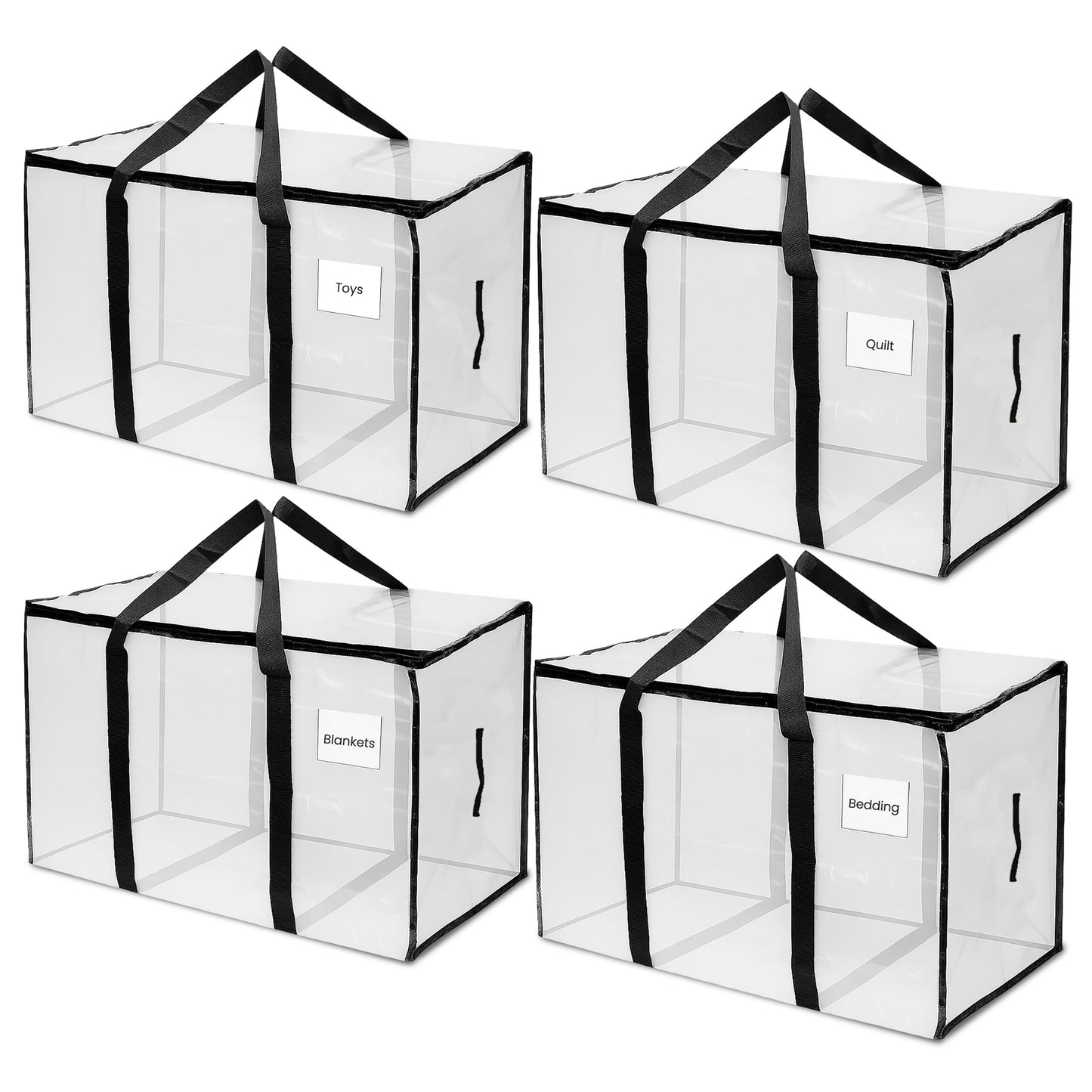 Barngate Extra Large Moving & Storage Bags 4 Pack (90L Each) Heavy Duty