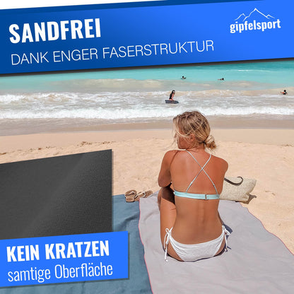 gipfelsport Microfibre Towel 1x XS50x30cm without bag Anthracite