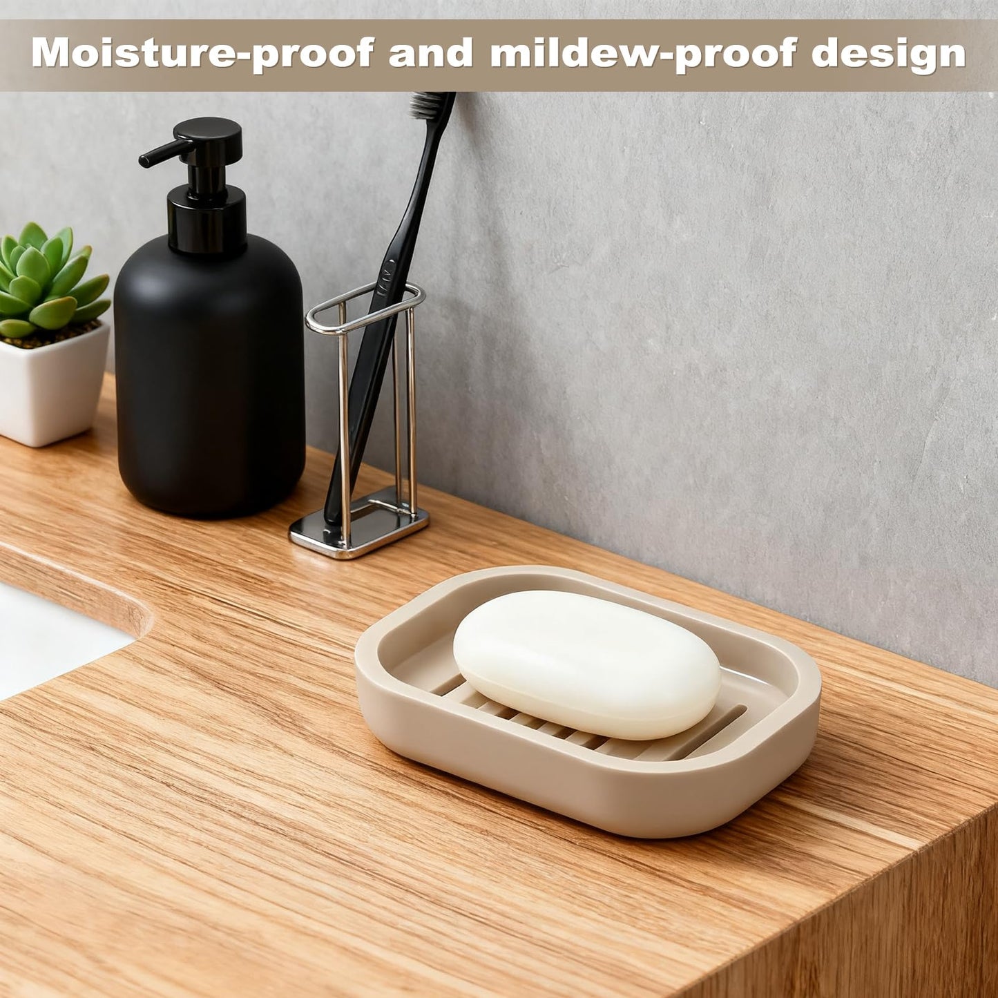 2 Pcs Soap Dish with Drain Plastic Sponge Holder, Non-Slip Design and Easy Cleaning, Soap Saver Tray for Bathroom and Travel Convenience