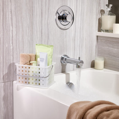 InterDesign Storage Organizer Basket, for Bathroom, Health and Beauty Products - Small, Frost