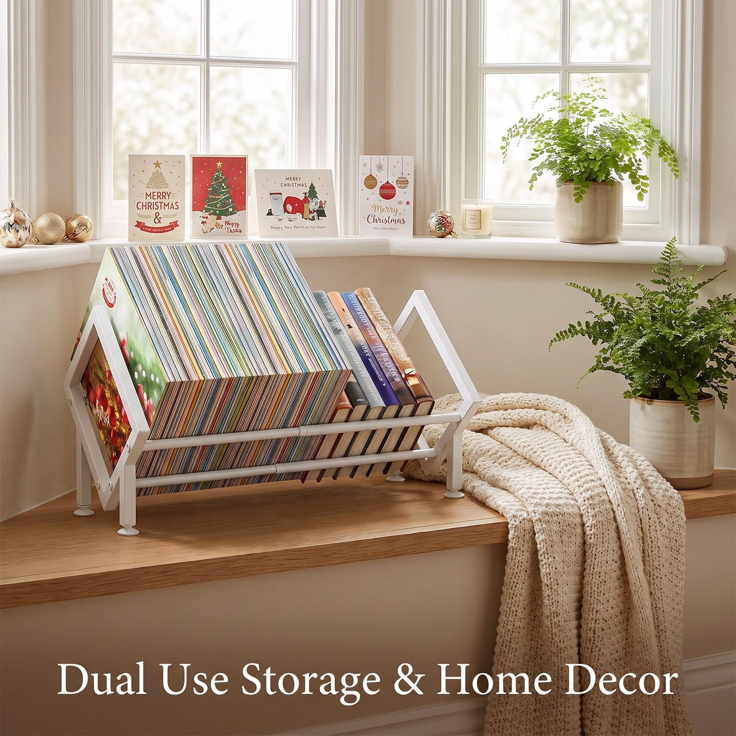 TW1TGOFT Small Bookcase - Expandable Tilting Bookshelf Desktop Metal Bookshelf for Small Spaces Assemble Desktop Bookcase Organiser for Books/ 80-100