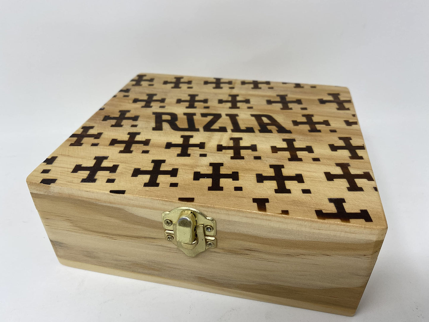 SUTUS OFFICIAL RIZLA WOODEN STORAGE BOX WITH ROLLING PLATFORM