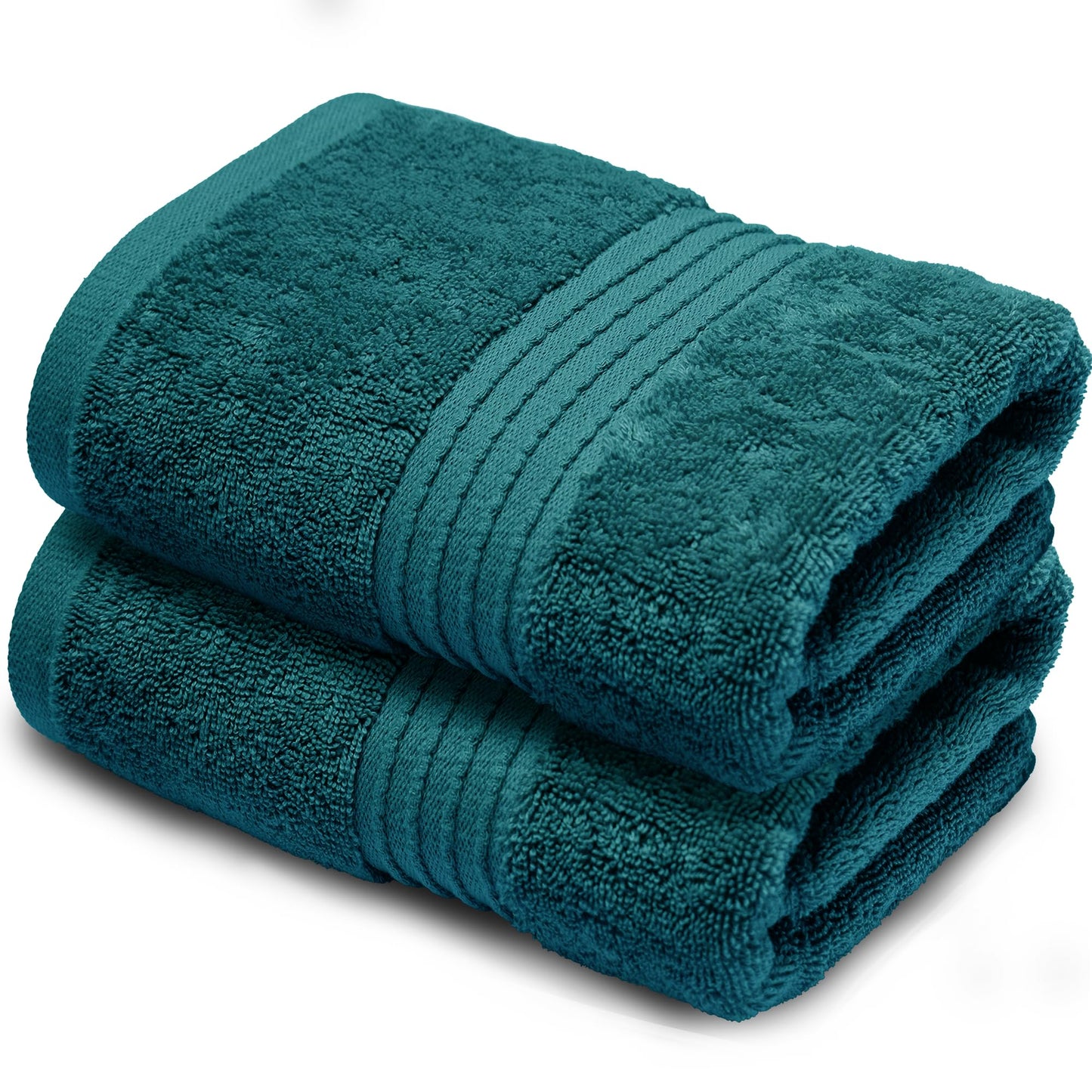 Makooz Premium 700 GSM Hand Towels for Bathroom 2 Pack –100% Natural Ring-Spun Egyptian Cotton –Luxurious Ultra Soft