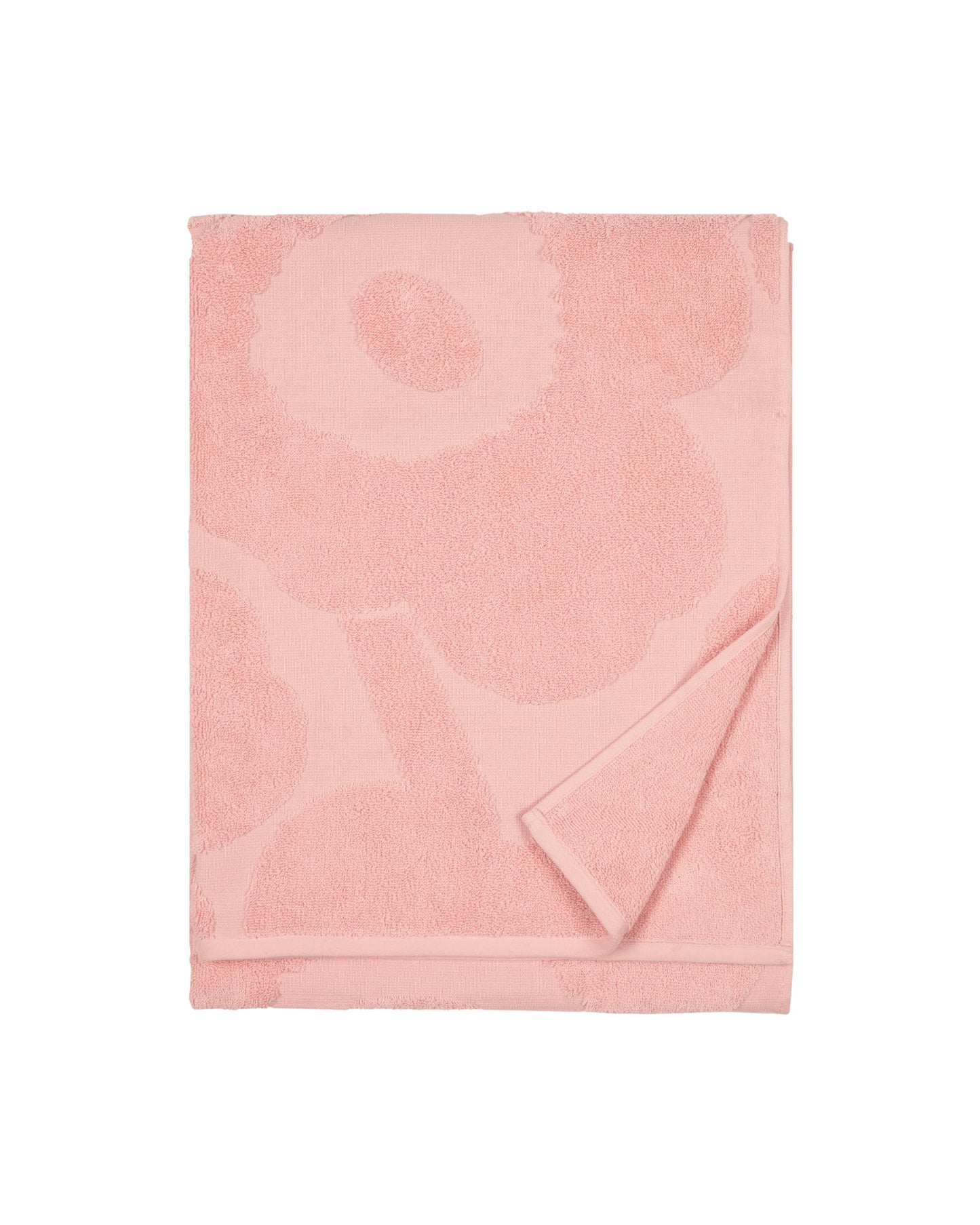 Marimekko Unikko Terry Cotton Bath Towel (Pink) – Floral Patterned Bath Towels – 59 in x 28 in