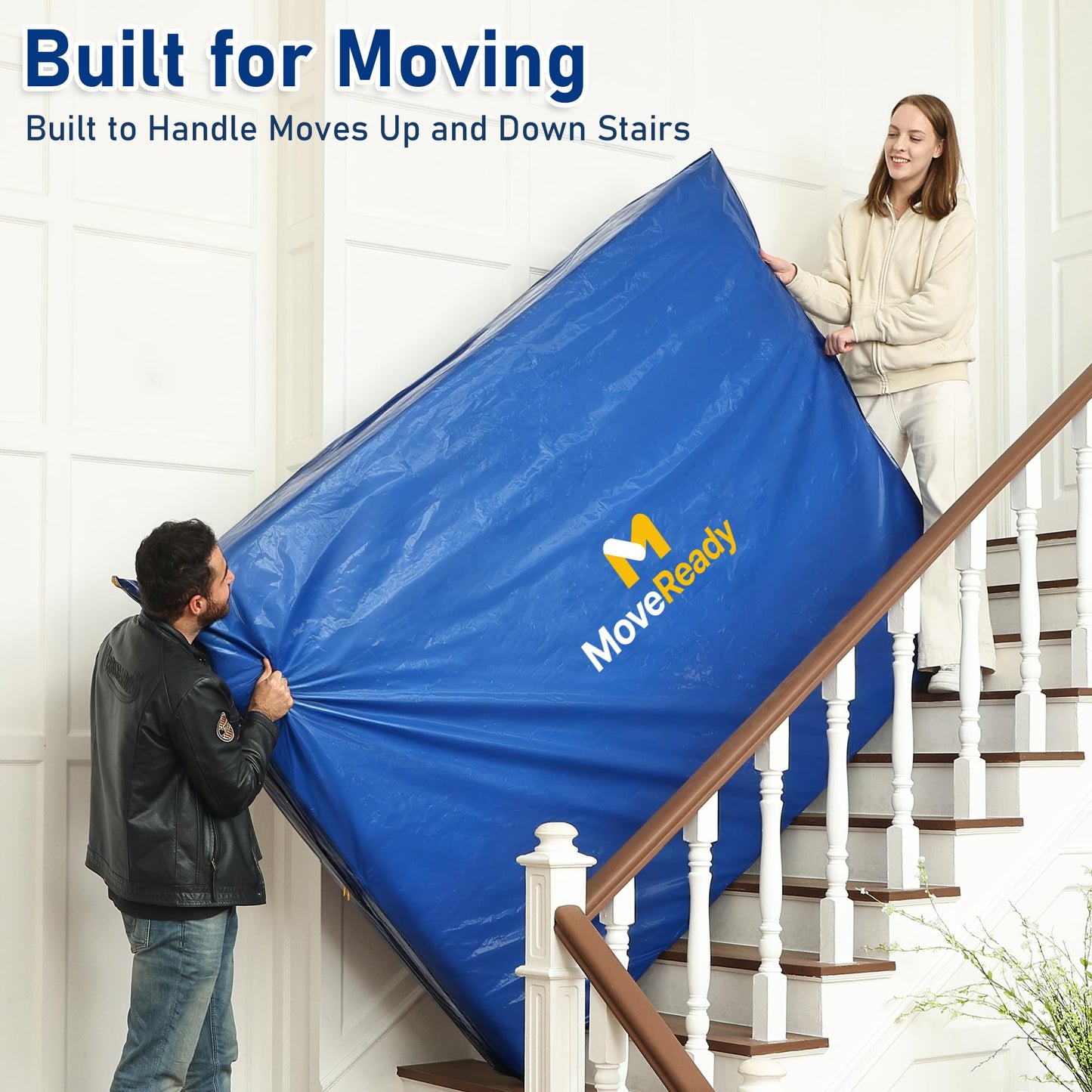 MoveReady Double Mattress Cover for Moving, Mattress Storage Bag