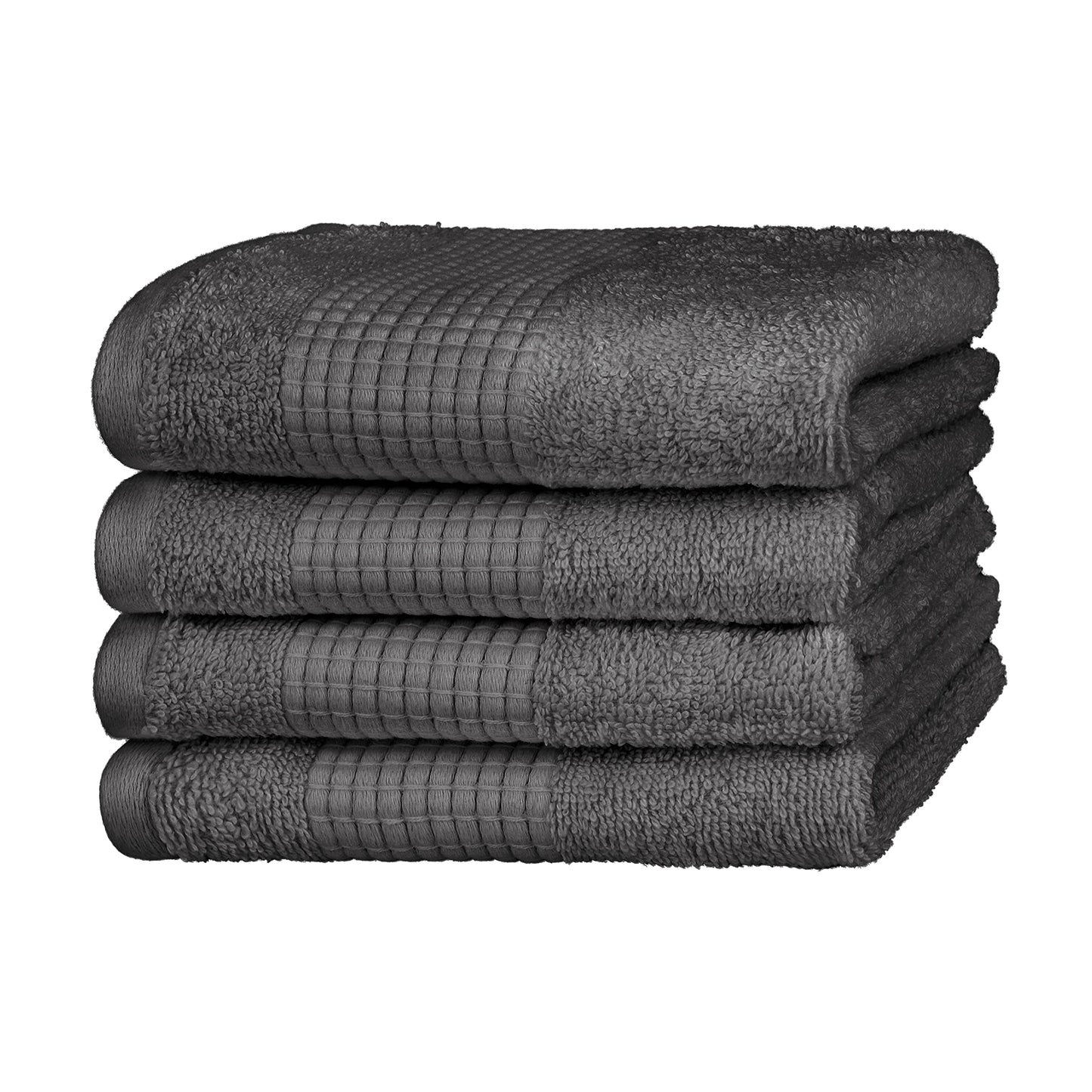 Merana Hand Towel Set, Absorbent, Soft and Lint-, Terry Towelling Guest Towel, Quality Made of Heavy Organic Cotton, 590 GSM