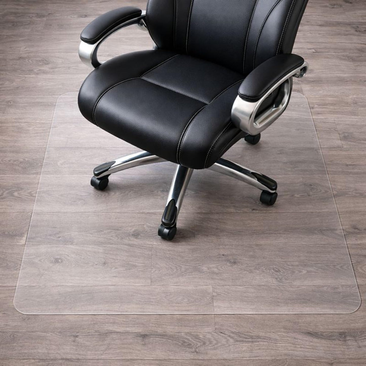 Marvelux Large Polycarbonate Office Chair Mat for Hard Floors, 120 x 150cm