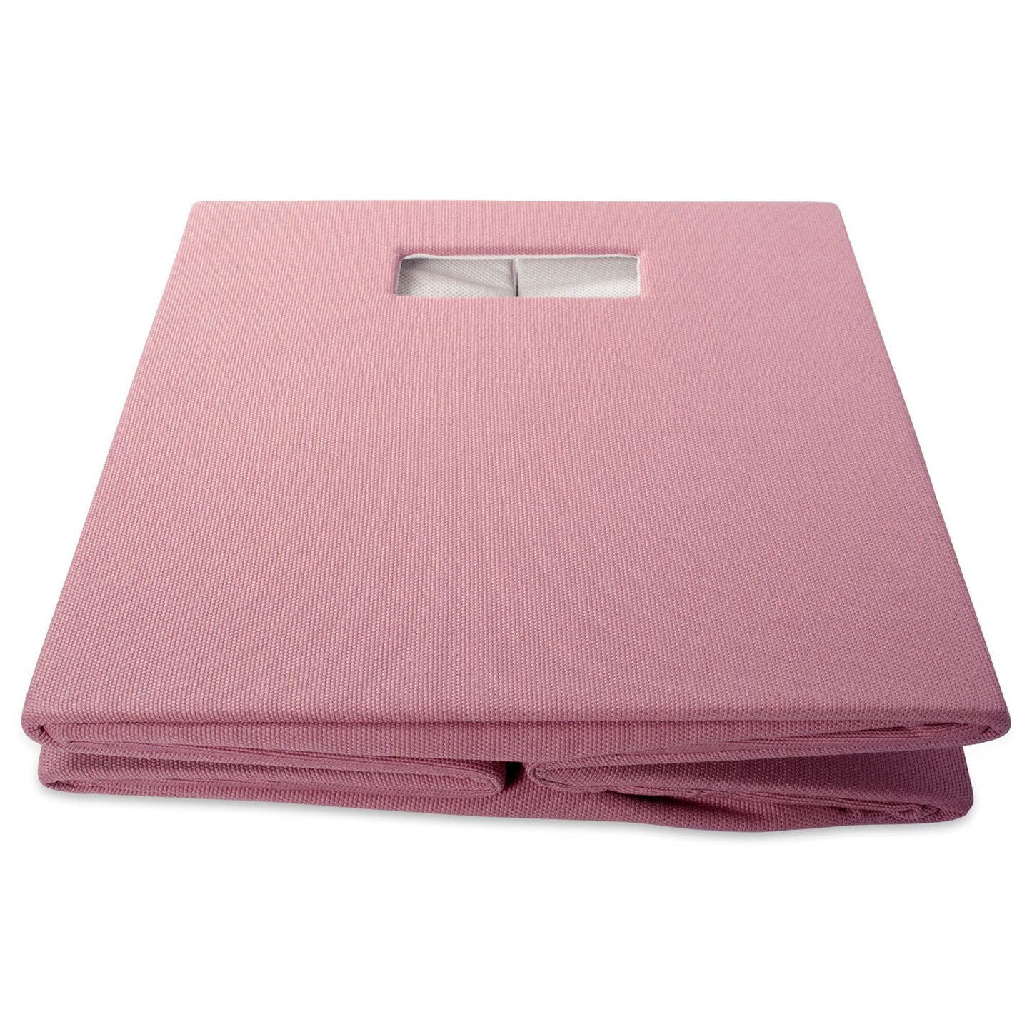 DII Hard Sided Collapsible Fabric Storage Container for Nursery, Offices, & Home Organization, (13x13x13") - Solid Rose