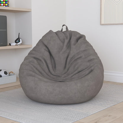 Nobildonna 3 ft Bean Bag Chair Cover No Filler for Adults and Kids 300L Extra Large Stuffed Animal Storage Bean Bag Washable Soft Premium Corduroy
