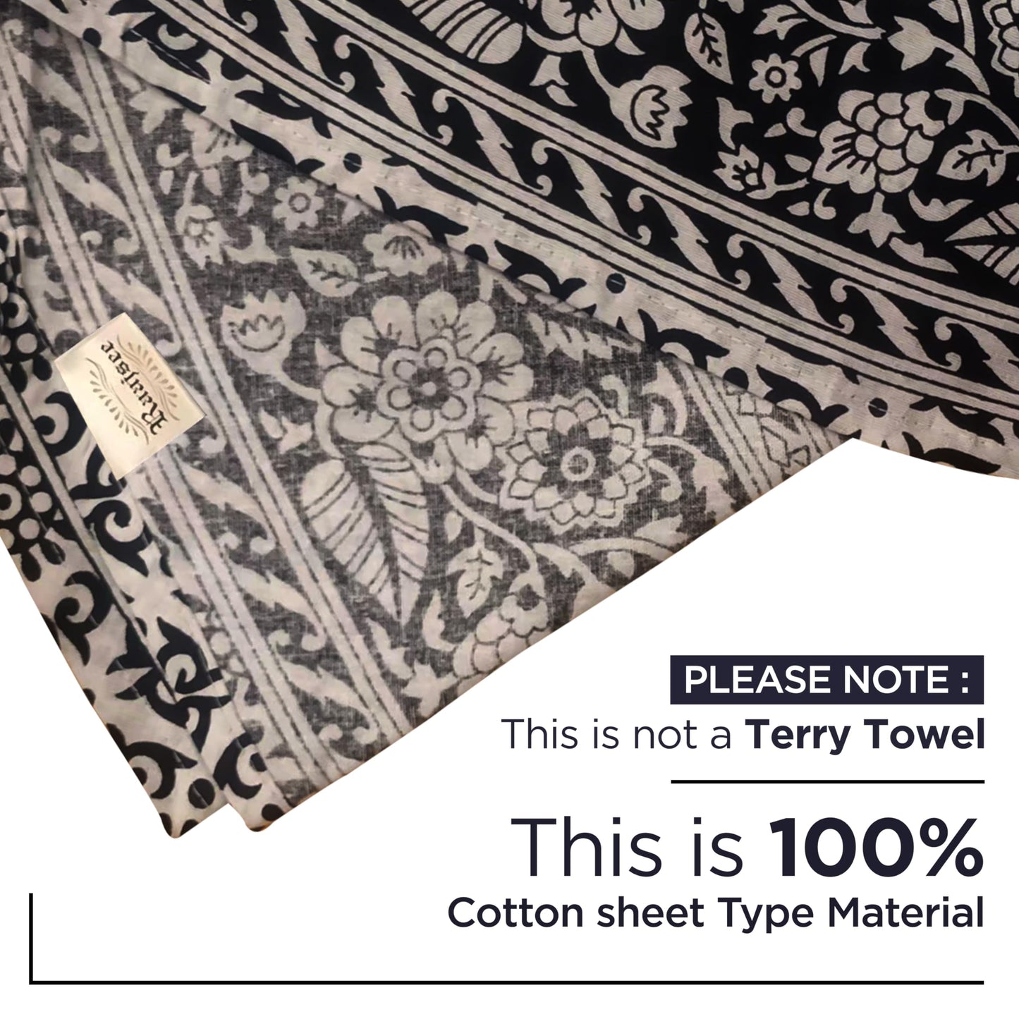 raajsee Black White Round Beach Tapestry Hippie/Boho Beach Blanket Mandala/Indian Cotton Throw