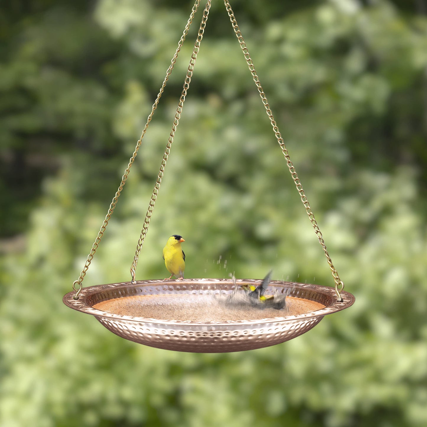 Good Directions Pure Copper 18" Hanging Bird Bath