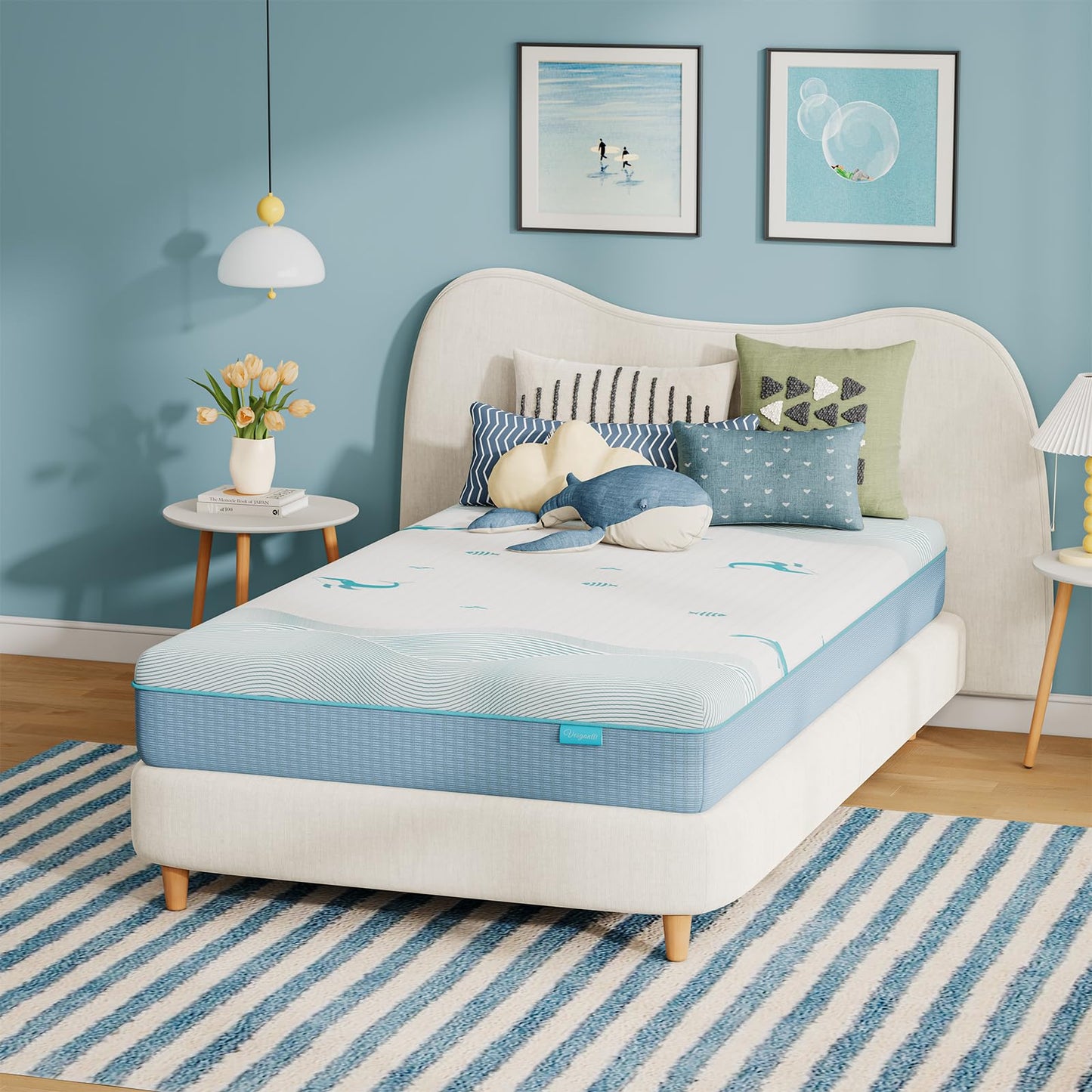 Vesgantti 16CM Ocean-Inspired Memory Foam Mattress - Single, Medium