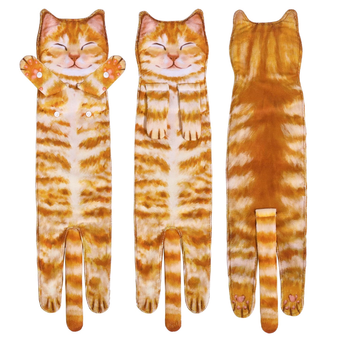 AGRIMONY Cat Funny Hand Towels - Cute Bathroom Kitchen Towels Cat Decor Decorative Hanging Face Towels Super Absorbent Soft-Valentine Christmas House
