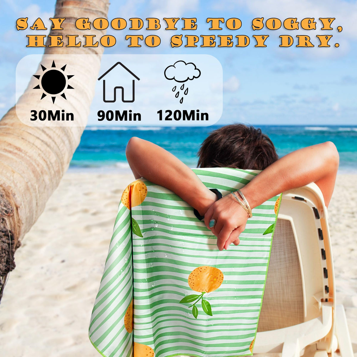 Lubibi 2 ps Microfiber Beach Towel 80*160cm Large Towel For Swimming Sports