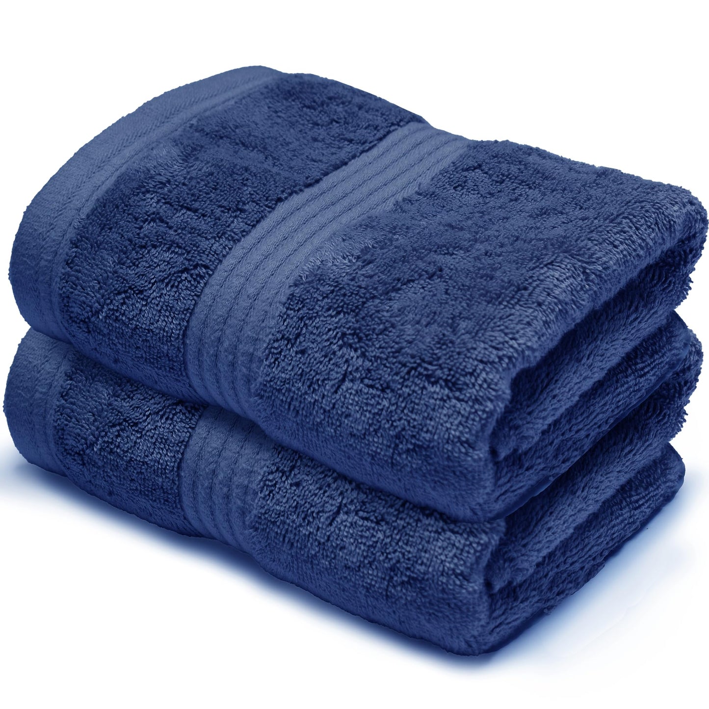 Makooz Luxurious Bamboo Hand Towels for Bathroom 2 Pack - 700 GSM Bamboo & Egyptian Cotton 50/50 Blend - Ultra Silky Soft, Quick Dry, Absorbent