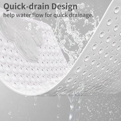 Venuso Shower Mat Non Slip Anti Mould, 70 * 40 cm Non Slip Bath Mat with Foot Massage Area