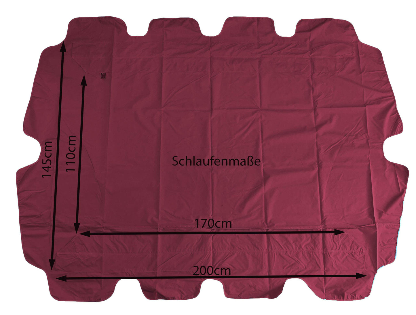 Quick-Star Replacement Roof Universal 3 Seater Swing Bordeaux Replacement Cover Sun Canopy Swing Roof