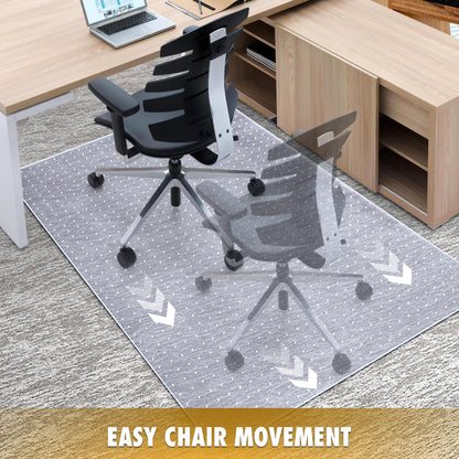 BesWin Office Chair Mat for Carpet, 81 x 122 cm Heavy Duty Non-slip Carpet Protector Chair Mat for Home Office