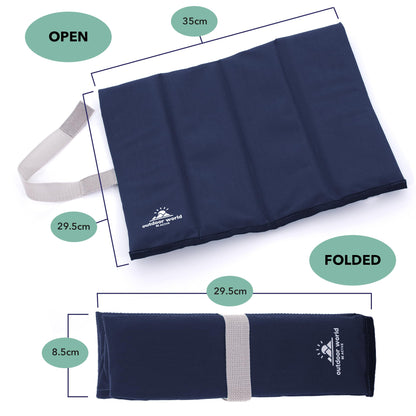 Outdoor World Folding Sit Mat – Lightweight Waterproof Foam Seat Pad for Camping, Hiking, Festivals & Picnics – Compact Foldable Cushion for Outdoor
