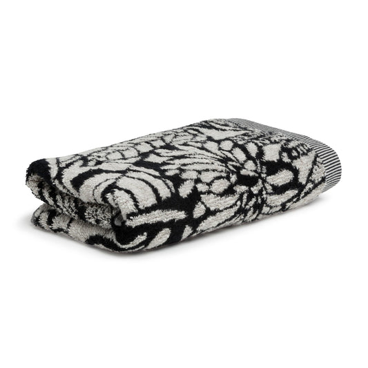 M?ve Brooklyn Botanic Hand Towel 50 x 100 cm 85% Cotton / 10% Viscose / 5% Linen Natural/Black
