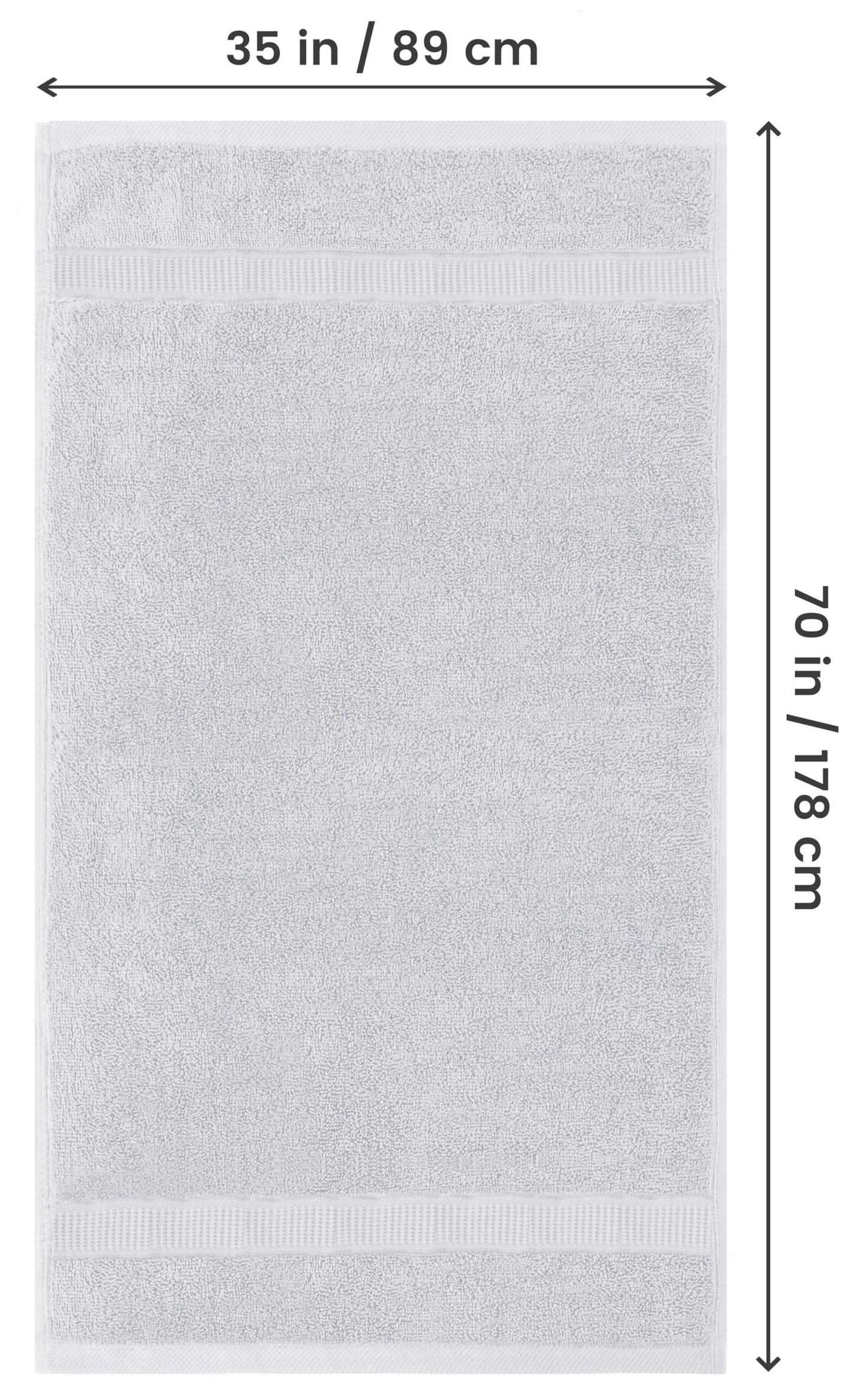 Utopia Towels - Premium Jumbo Bath Sheet (90 x 180 cm, 2 Pack) - 100% Ring Spun Cotton Highly Absorbent and Quick Dry Extra Large Bath Sheet
