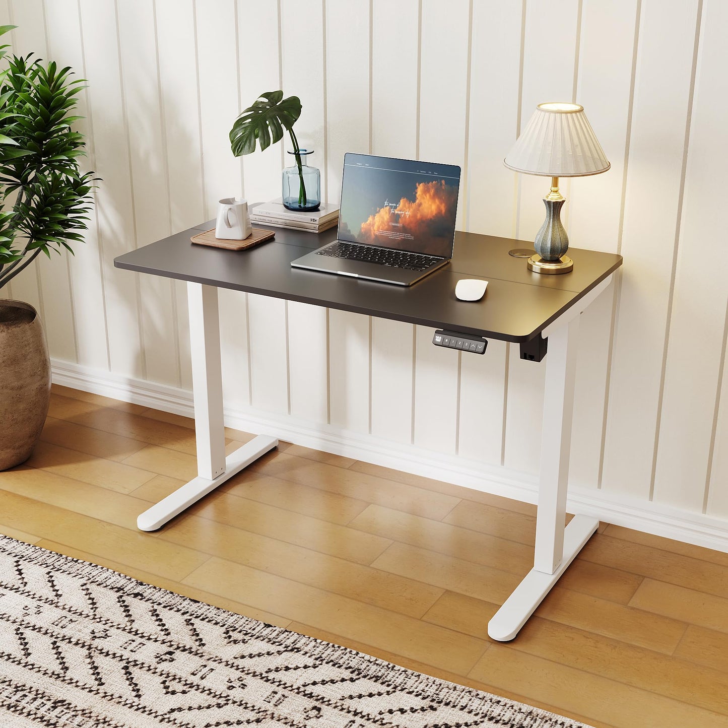ELEGANT Electric Standing Desk 100x60cm, Height Adjustable Sit Stand Desk