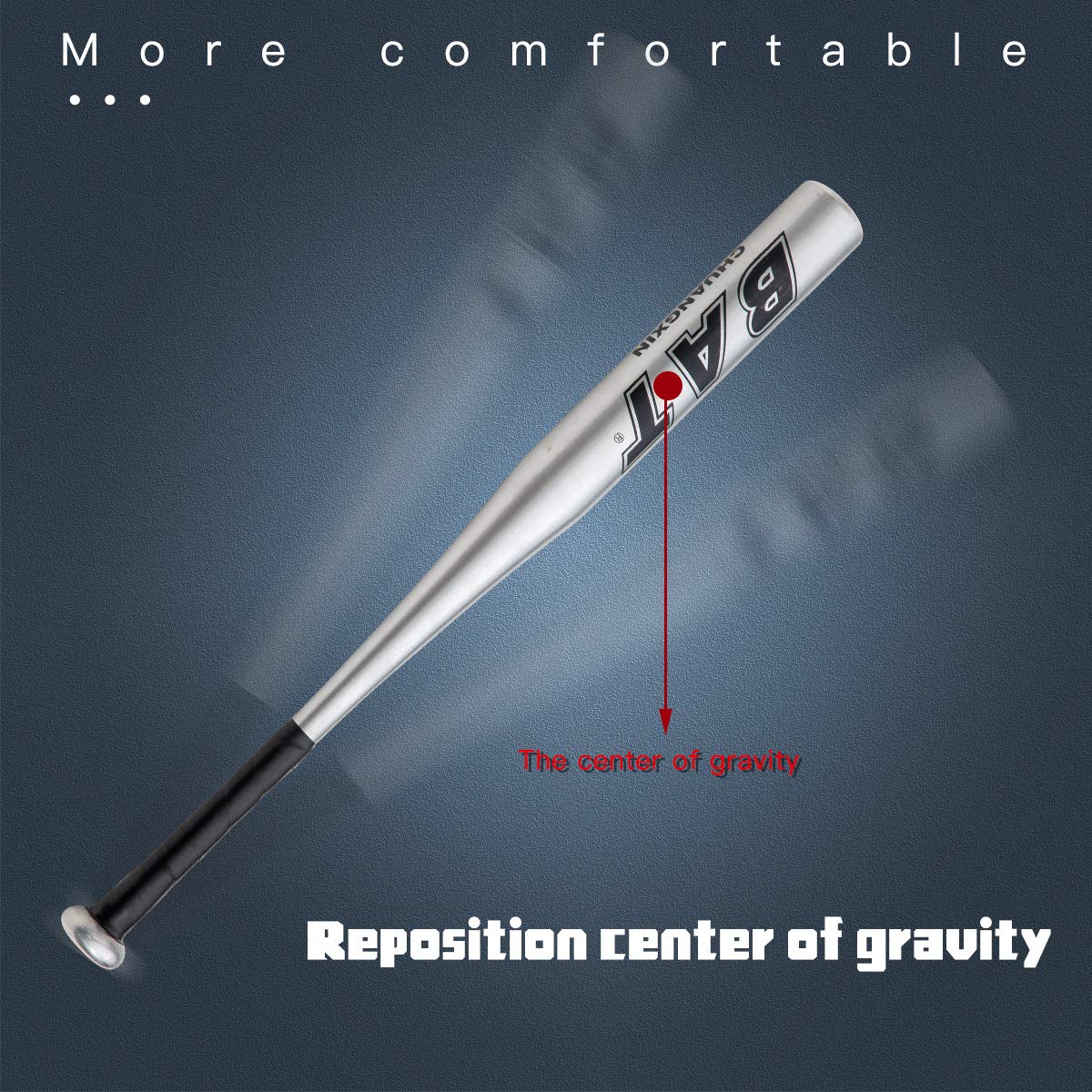 Baseball Bats Set Baseball Bar Stick Silver+Baseball+Baseball Glove Aluminum 25inch Security Baseball Bat and Ball Youth Adult outdoor training