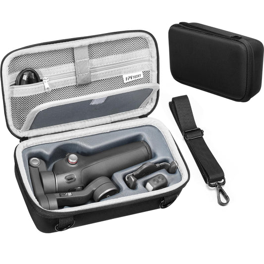 FPVtosky Osmo Mobile 8/7/Osmo Mobile 7P Case, Nylon Portable Storage Bag for DJI OSMO Mobile 8/7/7P Head Stabiliser/OM Fill Light Phone Clamp