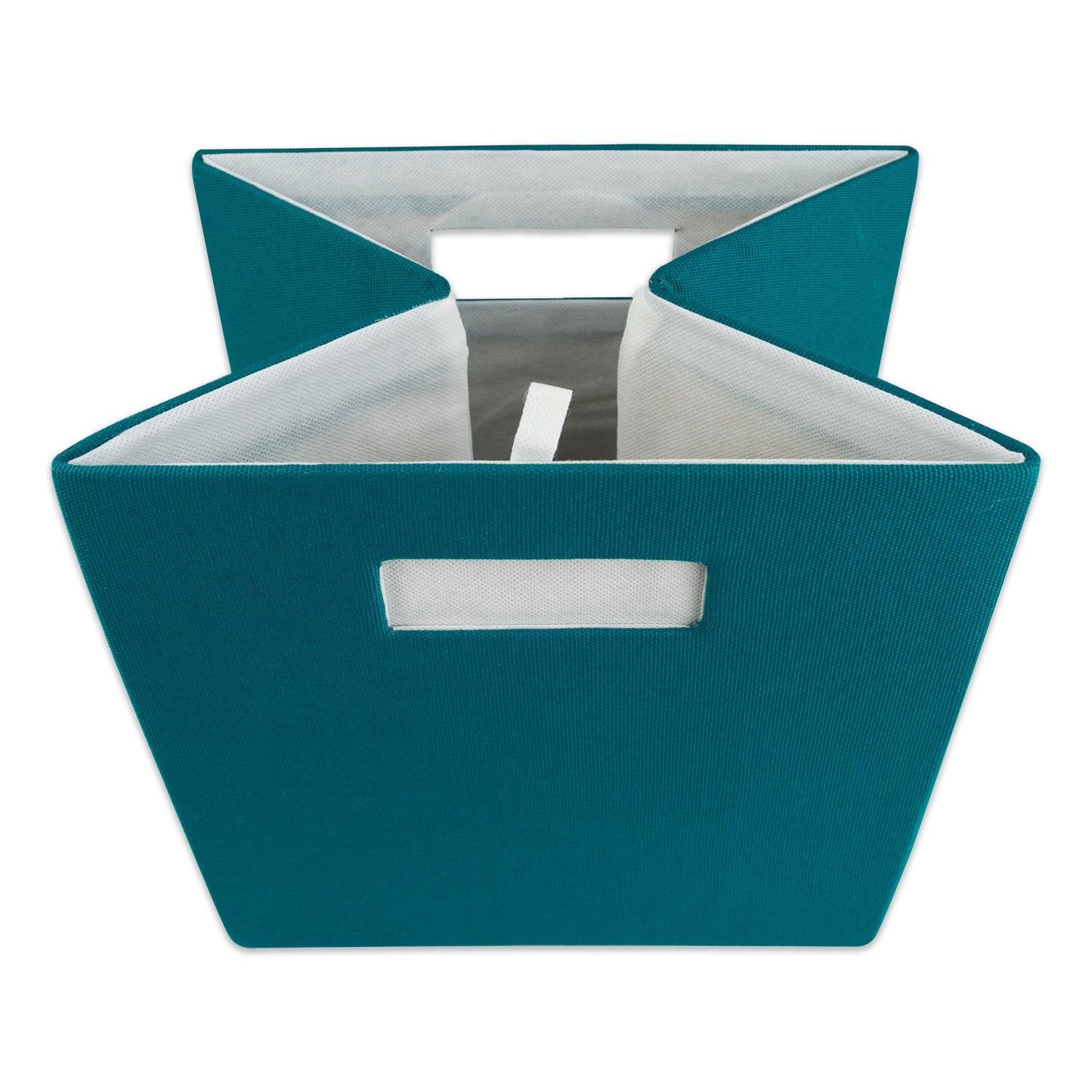 DII Poly-Cube Storage Collection Hard Sided, Collapsible Solid, Large, Teal