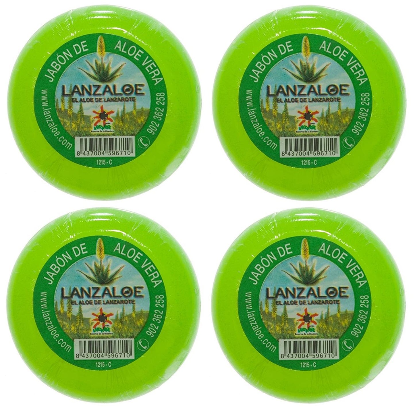 Lanzaloe Aloe Vera Soaps 100g Pack of 4