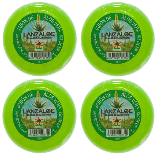 Lanzaloe Aloe Vera Soaps 100g Pack of 4