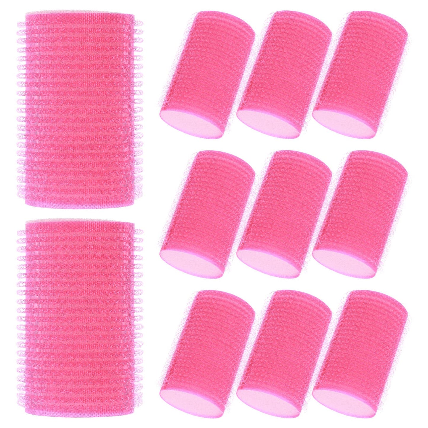 Beaupretty 12pcs Self Grip Hair Rollers Set Sponge Hair Curler Adhesive Hair Styling Roller Professional Hairdressing Tools for Women Home hair Salon
