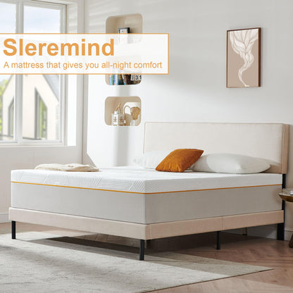 Sleremind Single mattresses, Single Memory Foam Mattress, High-Density, Hypoallergenic and Breathable Medium firm mattress, Mattress in a box