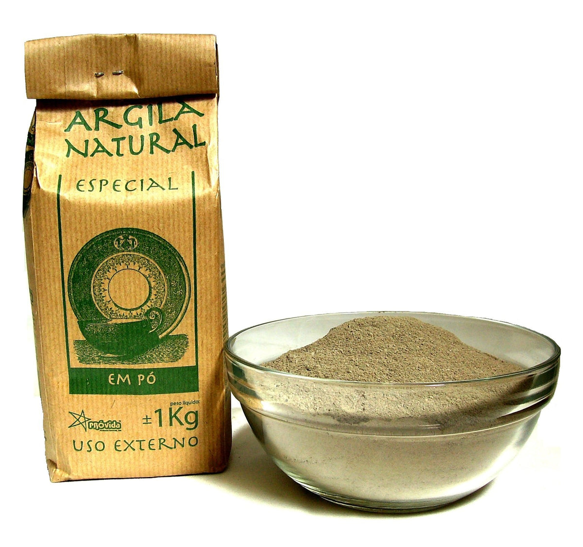 Provida Organic French Green Clay Fine Powder, 1 Kg Green, Art Supplies - Sculpting Material for Modeling