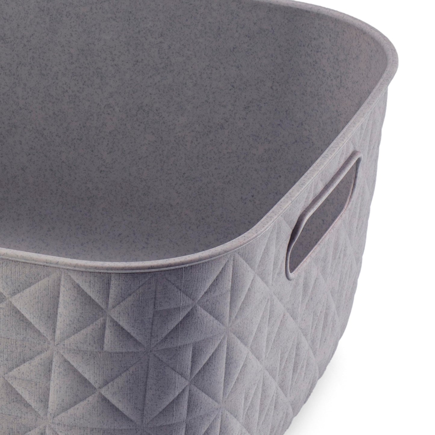 CURVER Softex 4x 12.5L Storage Baskets, 100 percent Recycled Material, Lightweight, For Bathroom, Living Room, Kitchen, Taupe