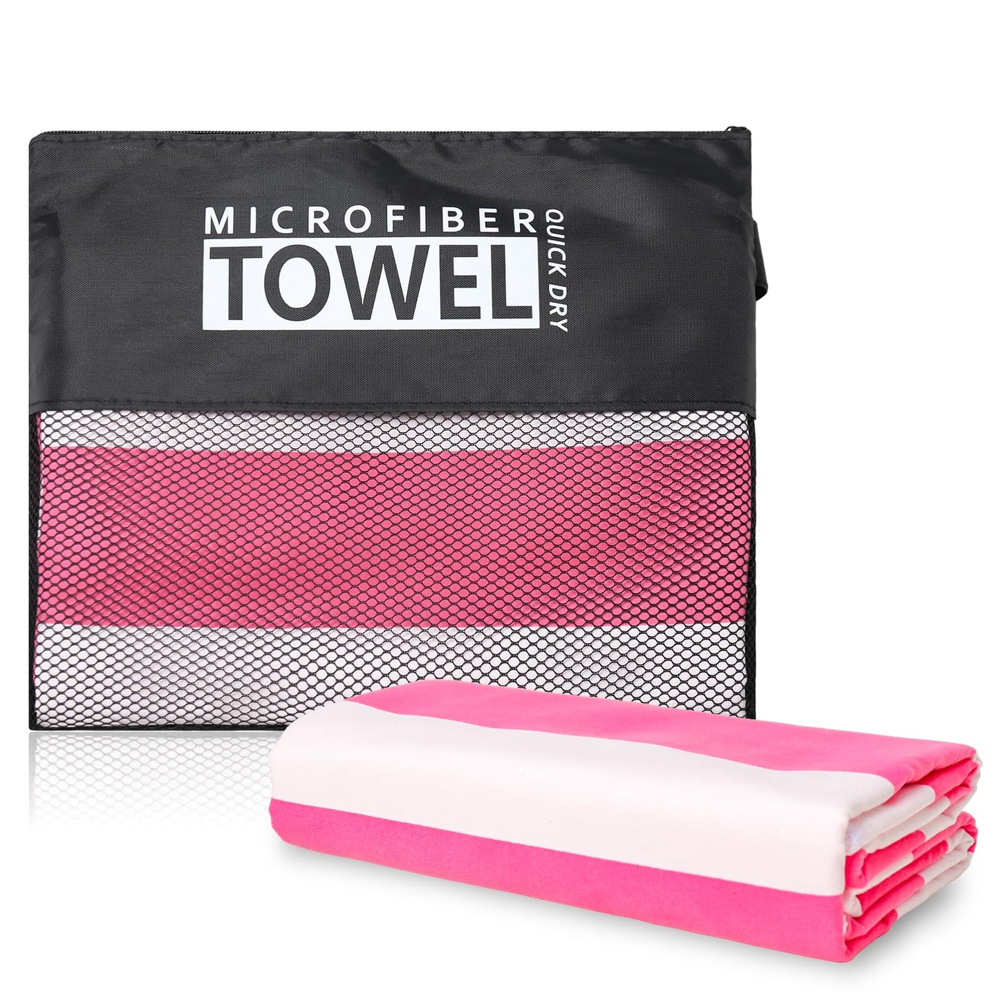 TMEOG Microfibre Beach Towels 180x80cm Extra Large Sand Free Beach Towel for Adults Compact Thin Travel Towel Women Men Lightweight Swim Pool Yoga