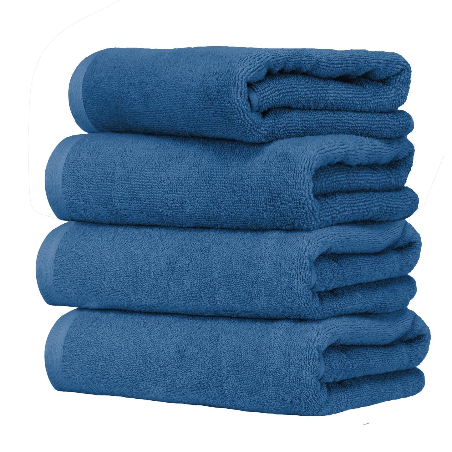 Ruggeri 4 Piece Guest Towel Set, 40x50 cm, Soft Cotton, Blue