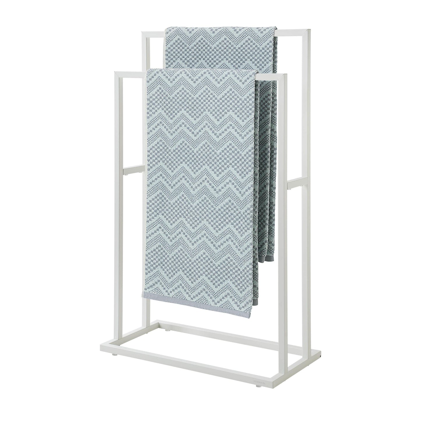Sealskin Towel Rack, Metal, White, 24x48x12 cm