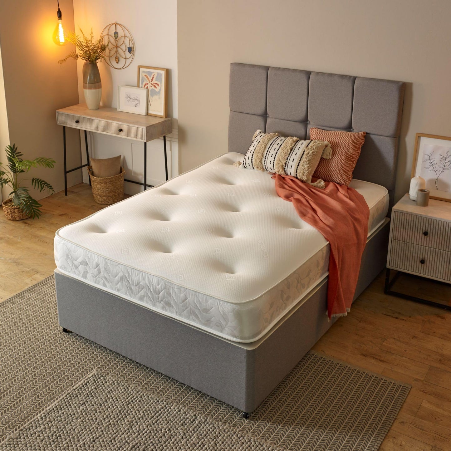 Starlight Beds Galaxy Tufted European Single Mattress, 90x200x20cm
