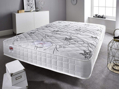 Bed Centre- Ortho Sprung With Memory Foam Quilted Mattress Medium Soft 2ft6 Small Single