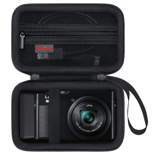 Elonbo Carrying Case for Panasonic Lumix DC-TZ99/ LX10/ ZS60/ ZS70/ ZS80/ ZS200/ ZS100 4K Digital Camera, Vlogging Camera Travel Bag Storage Cover,