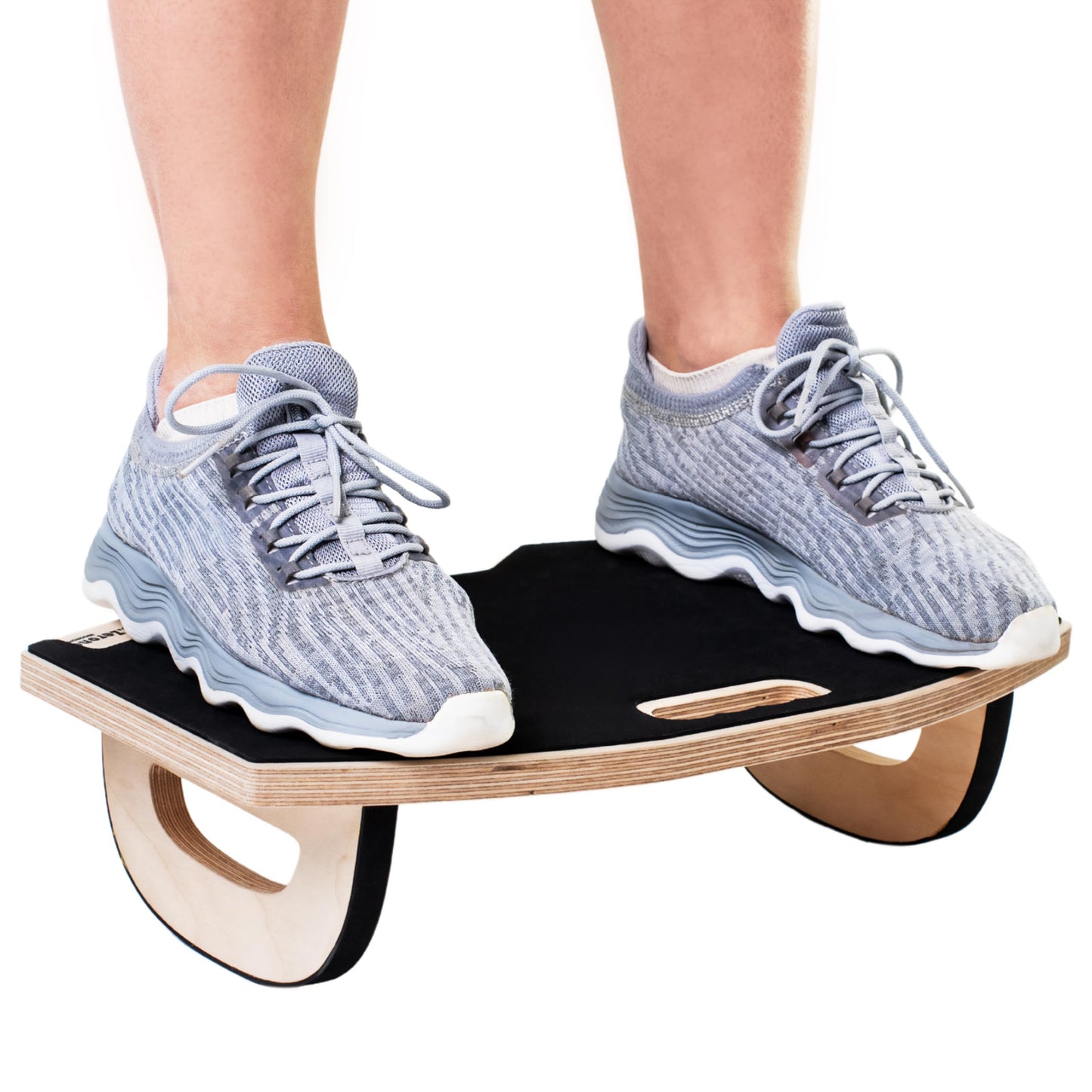 MSZERONE Footrest Under Desk – Ergonomic Wooden Foot Rest Rocker with 3M EVA Anti-Slip Surface – Balance Board & Foot Stool for Office, Home, Gaming