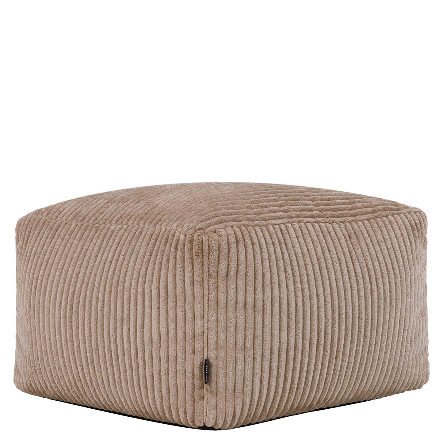 icon Amara Small Cord Bean Bag Footstool with Filling Included, Brown
