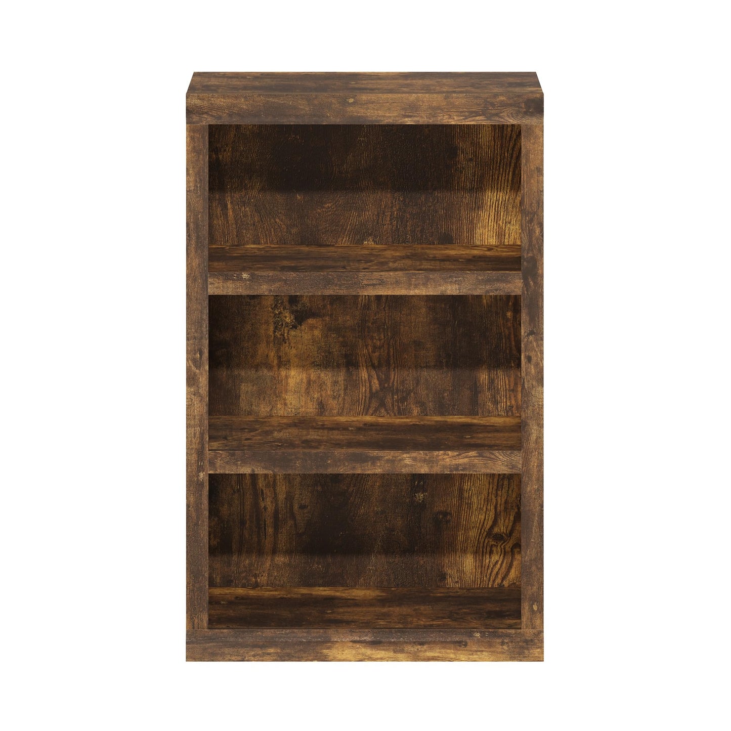 Furinno RAIL Book Shelf, 3-Tier Bookshelf, Bookcase with Open Shelf, 25.65 x 62.48 x 99.06 cm, for Living Room, Bedroom, Home Office, Amber Pine