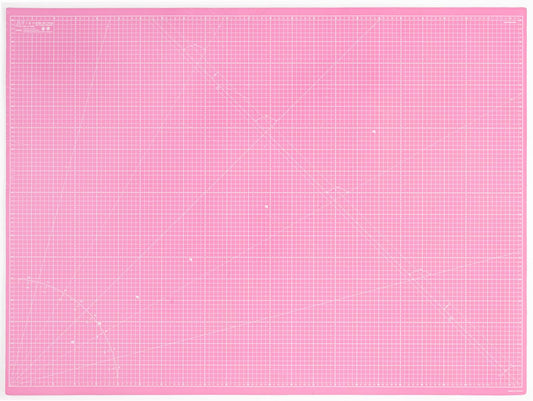 Elan A0 Cutting Mat Pink and Purple, 5-Ply Hobby Board for Crafts 120X90 CM, Extra Large Self Healing Cutting Mat A0, Extra Large Craft Board Pink