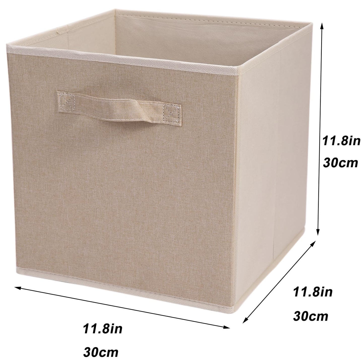 JAKAGO Foldable Storage Cubes 4 Pack, 30 x 30 x 30 cm