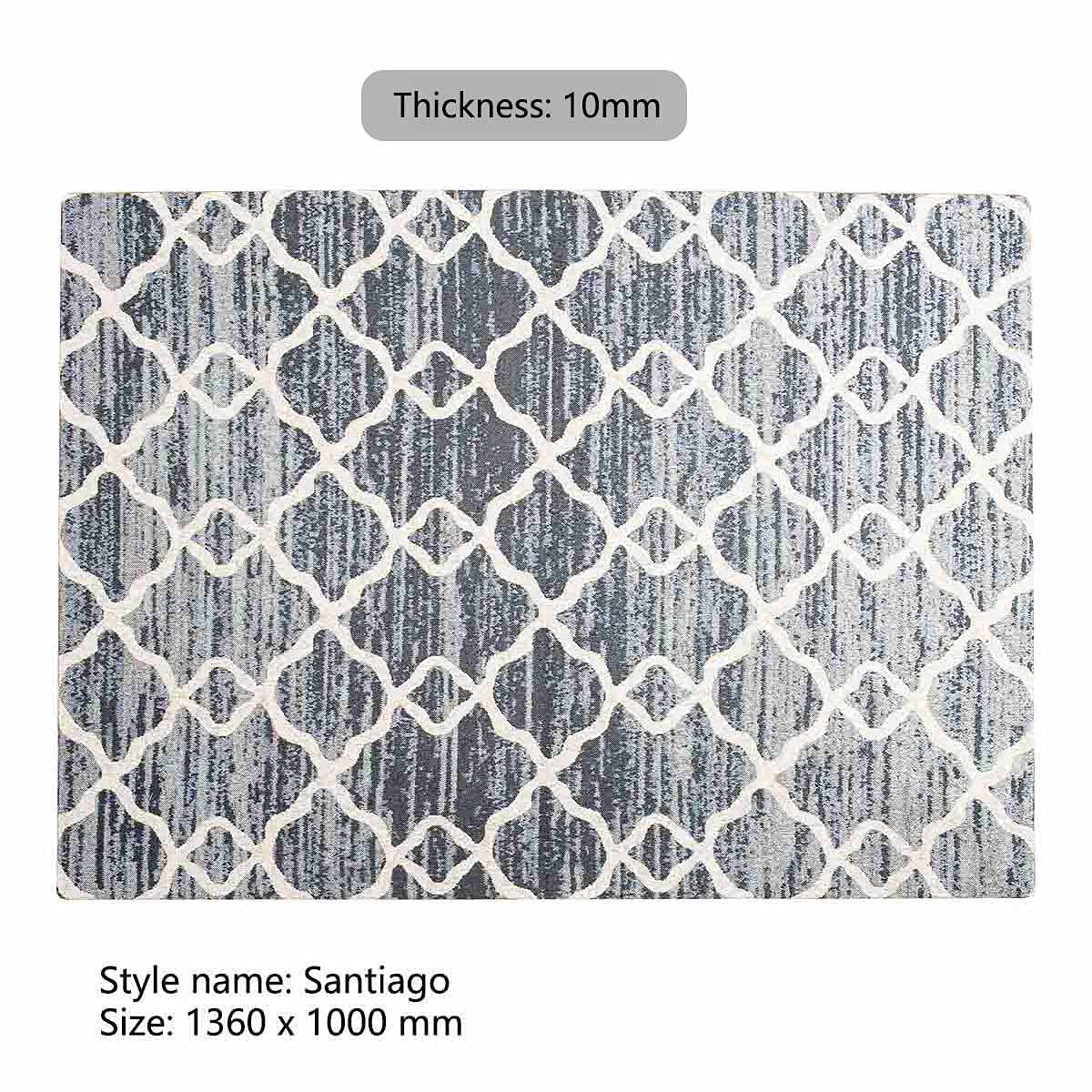 Luxury Office Chair Mat for Carpeted Floor, Desk Mat hardwood floors, 136x100cm Chair Mat Protector Carpet for Home Office, protects floors