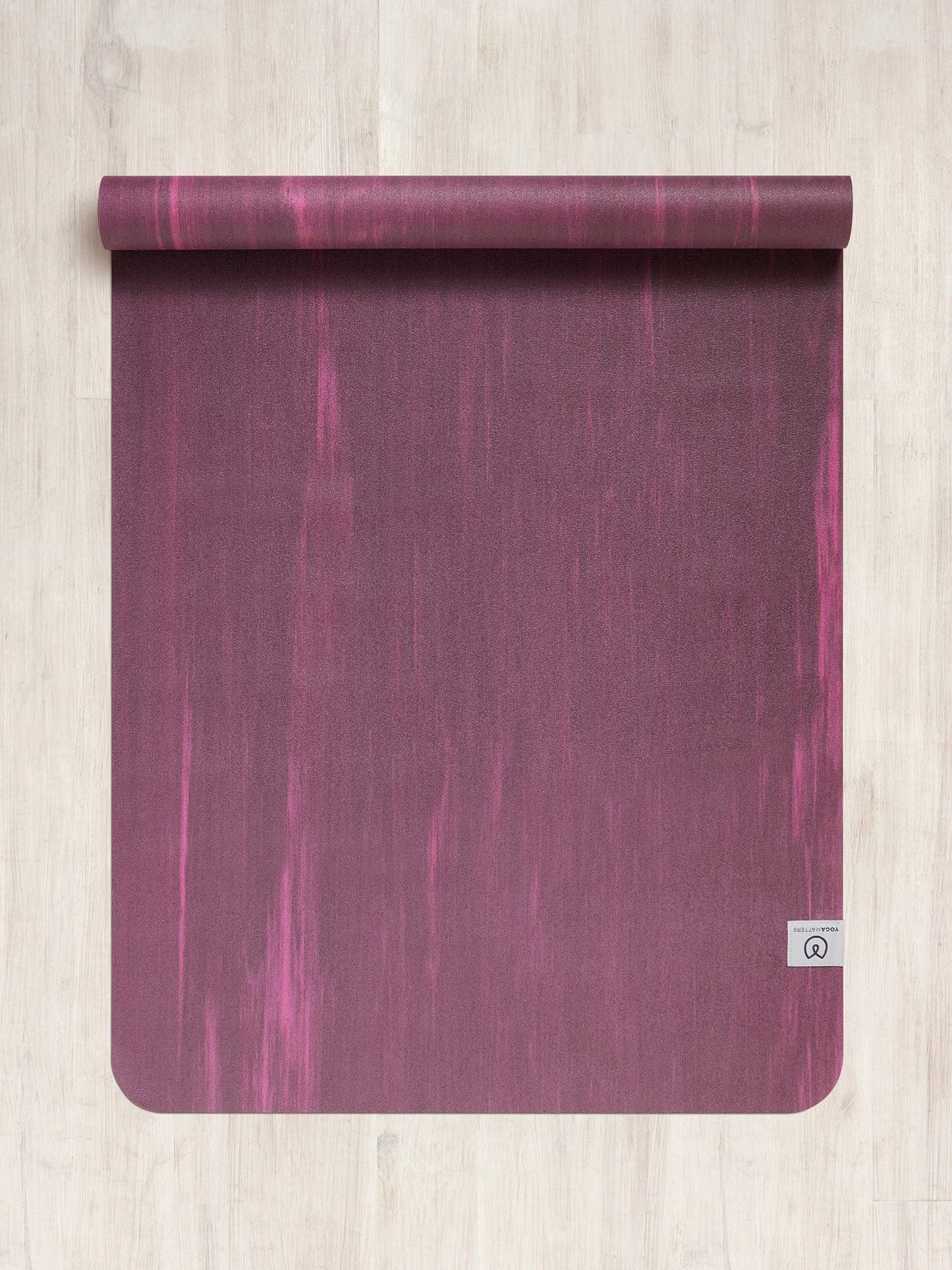 Yogamatters Eco Travel Yoga Mat 1mm | Lightweight, Foldable, Eco Friendly and Vegan | Non-Slip Exercise Mat for Yoga, Pilates, Gym and Fitness (Berry)